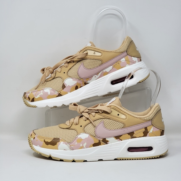 Nike Air Max SC Women's Size 8 Camo Seasame/Sail/Pink Shoes DX3733-200 New - Picture 2 of 11